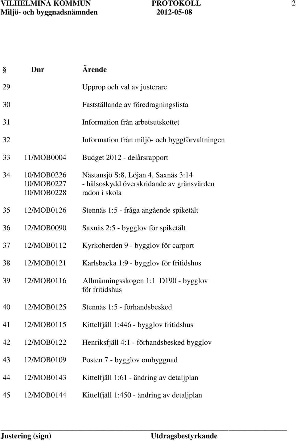 delårsrapport Nästansjö S:8, Löjan 4, Saxnäs 3:14 - hälsoskydd överskridande av gränsvärden radon i skola Stennäs 1:5 - fråga angående spiketält Saxnäs 2:5 - bygglov för spiketält Kyrkoherden 9 -