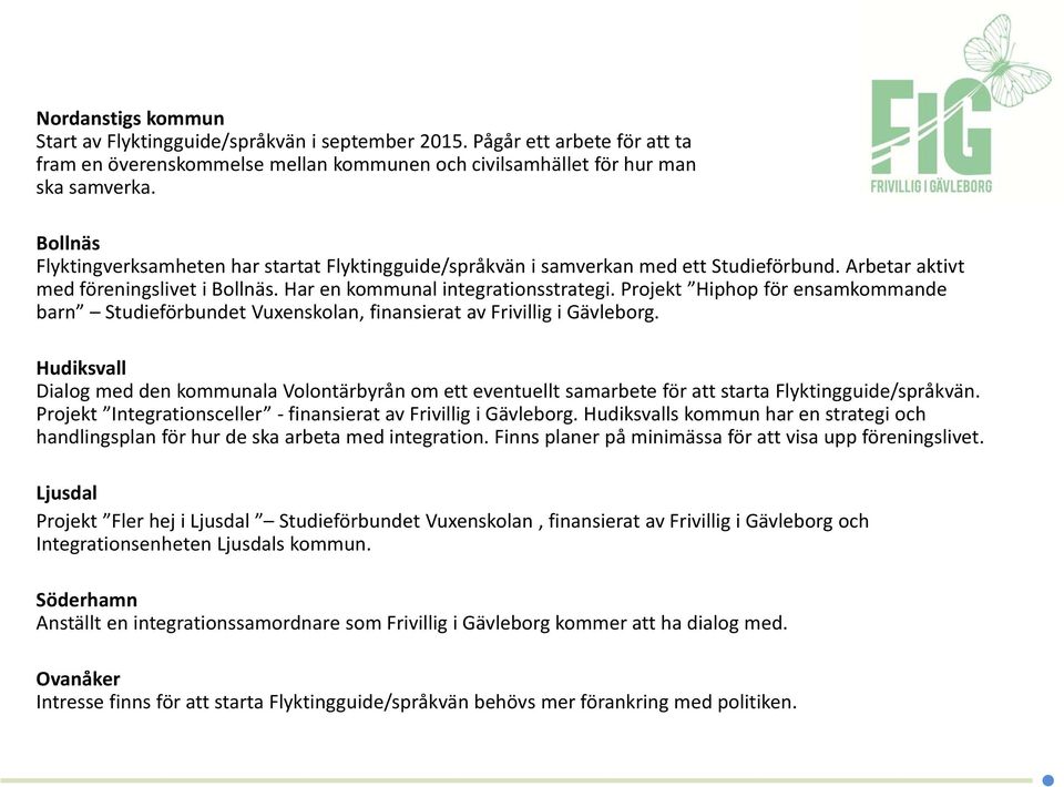 Projekt Hiphop för ensamkommande barn Studieförbundet Vuxenskolan, finansierat av Frivillig i Gävleborg.