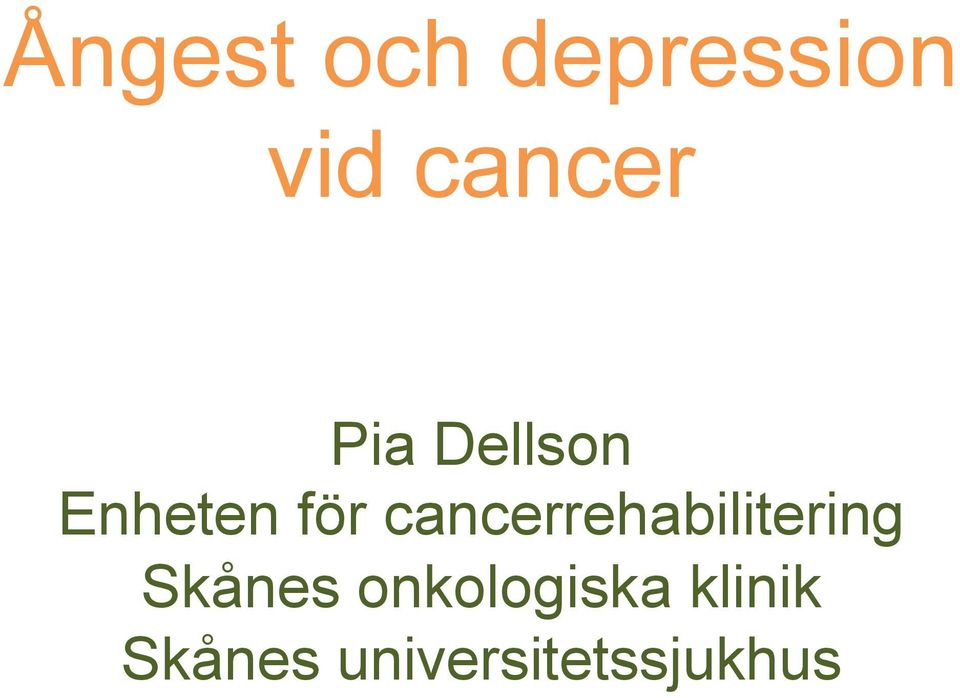 cancerrehabilitering Skånes