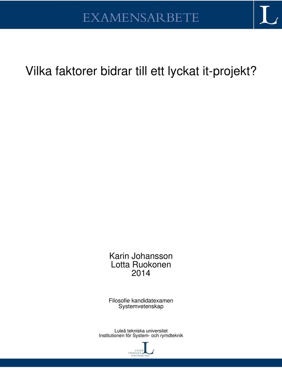 Karin Johansson Lotta Ruokonen 2014 Filosofie