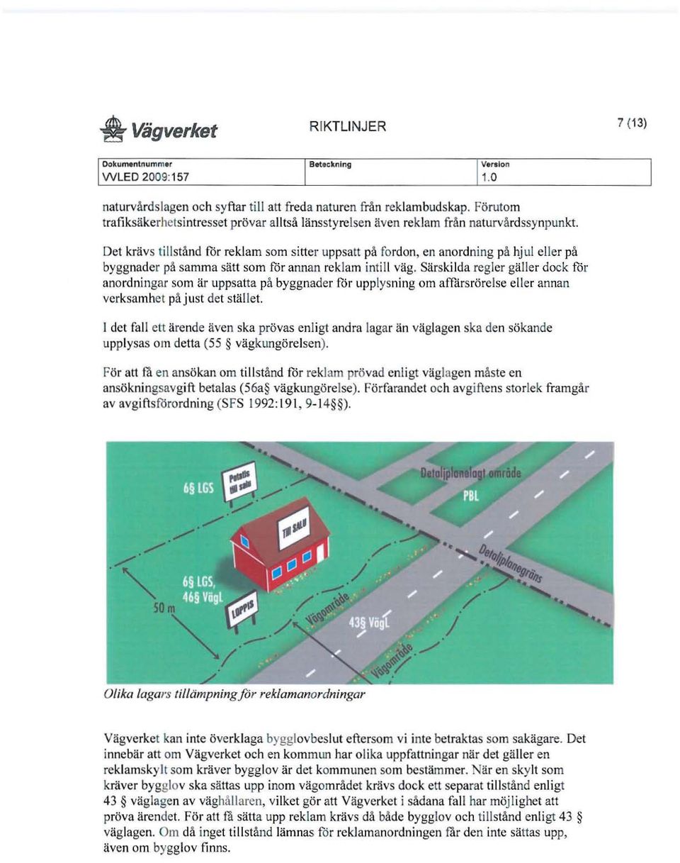 Det krävs tillstånd för reklam som sitter up psatt på fordon, en anordning på hj ul eller på byggnader på samma sätt som fö r annan reklam inti ll väg.