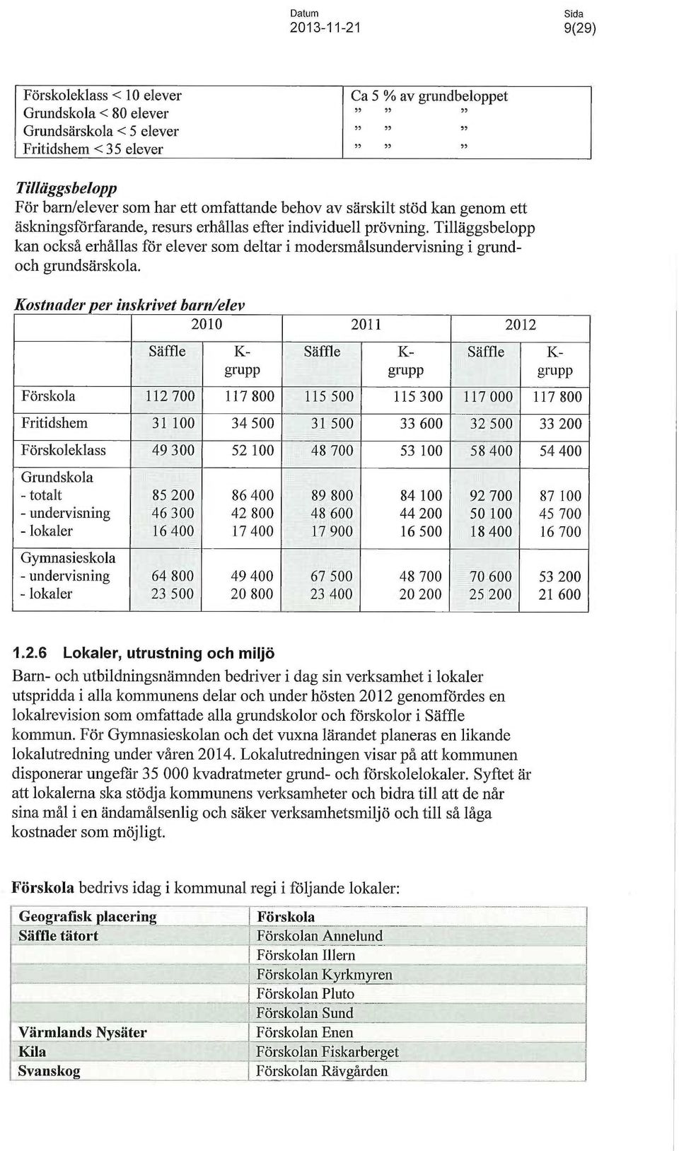 Tilläggsbelopp kan också erhållas för elever som deltar i modersmålsundervisning i grundoch grundsärskola.