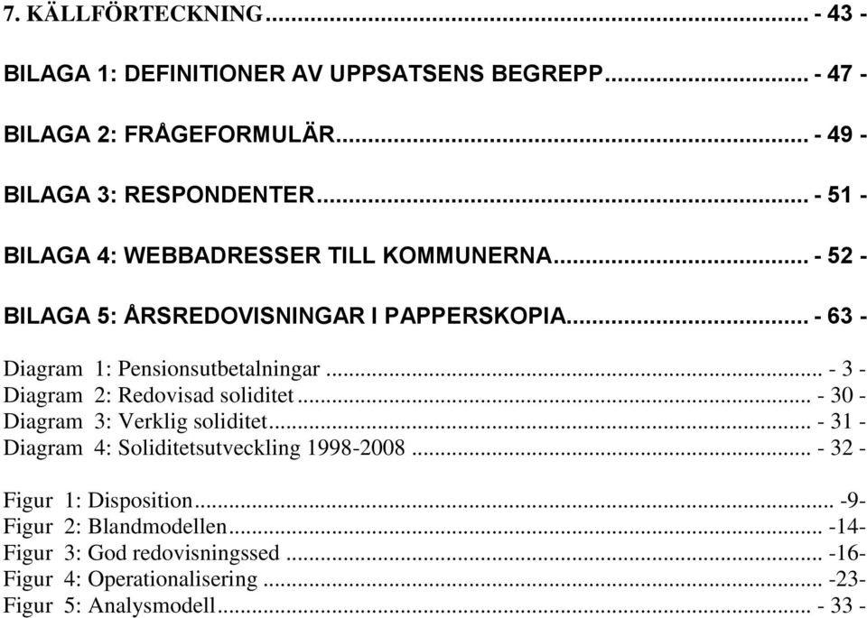 .. - 3 - Diagram 2: Redovisad soliditet... - 30 - Diagram 3: Verklig soliditet... - 31 - Diagram 4: Soliditetsutveckling 1998-2008.