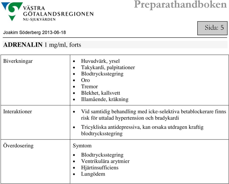 icke-selektiva betablockerare finns risk för uttalad hypertension och bradykardi Tricykliska