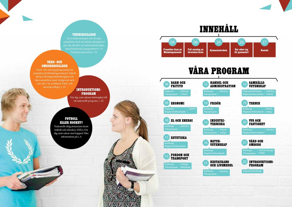 Kontakt Vård- och omsorgscollege Vård- och omsorgsprogrammet är populärt på Möckelngymnasiet.