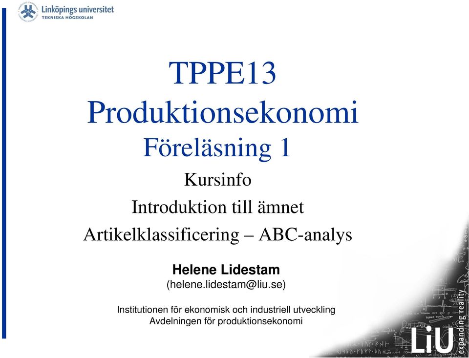 Helene Lidestam (helene.lidestam@liu.