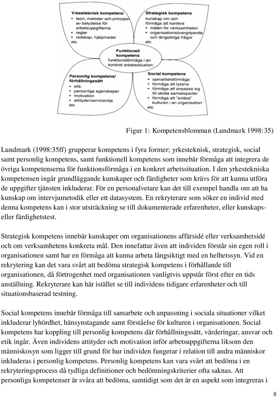 I den yrkestekniska kompetensen ingår grundläggande kunskaper och färdigheter som krävs för att kunna utföra de uppgifter tjänsten inkluderar.