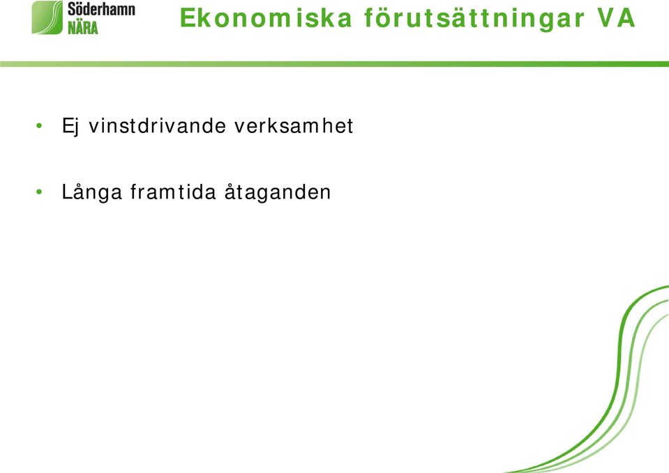 Ej vinstdrivande