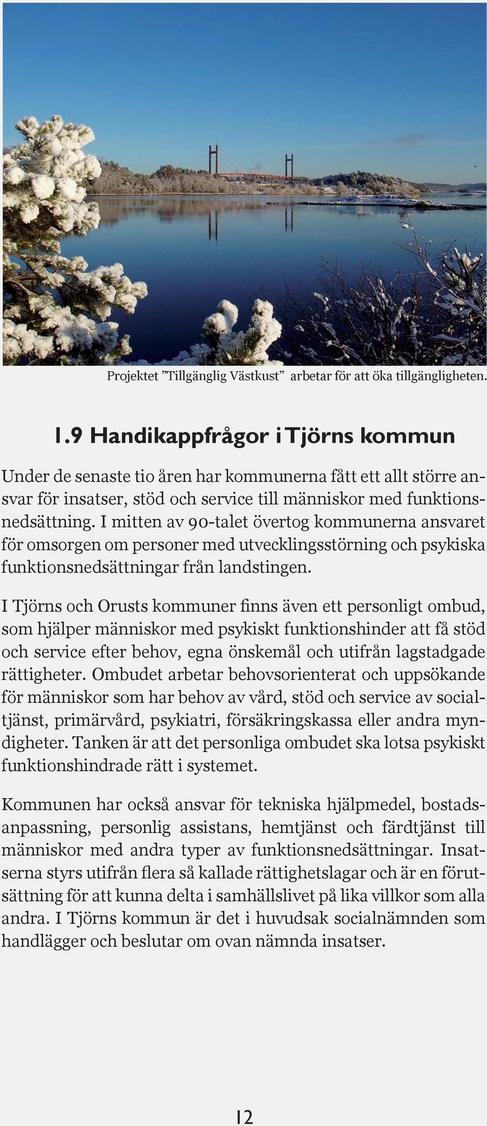 I mitten av 90-talet övertog kommunerna ansvaret för omsorgen om personer med utvecklingsstörning och psykiska funktionsnedsättningar från landstingen.