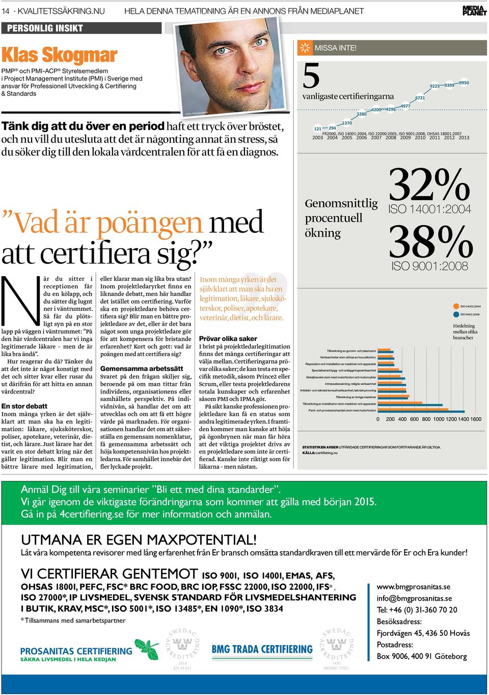 Utveckling & Certifiering & Standards MISSA INTE!