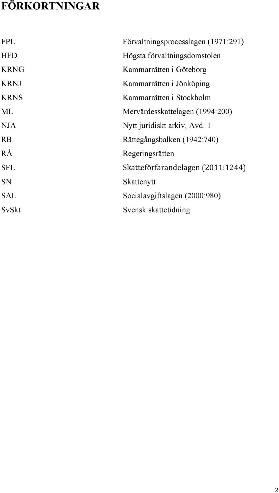 Mervärdesskattelagen (1994:200) NJA Nytt juridiskt arkiv, Avd.