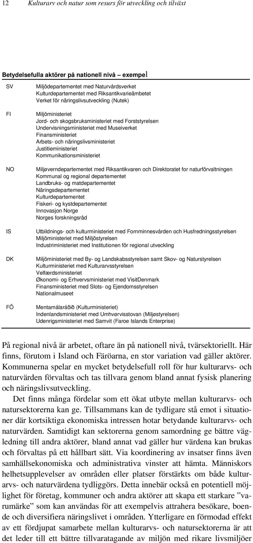 och näringslivsministeriet Justitieministeriet Kommunikationsministeriet Miljøverndepartementet med Riksantikvaren och Direktoratet for naturförvaltningen Kommunal og regional departementet