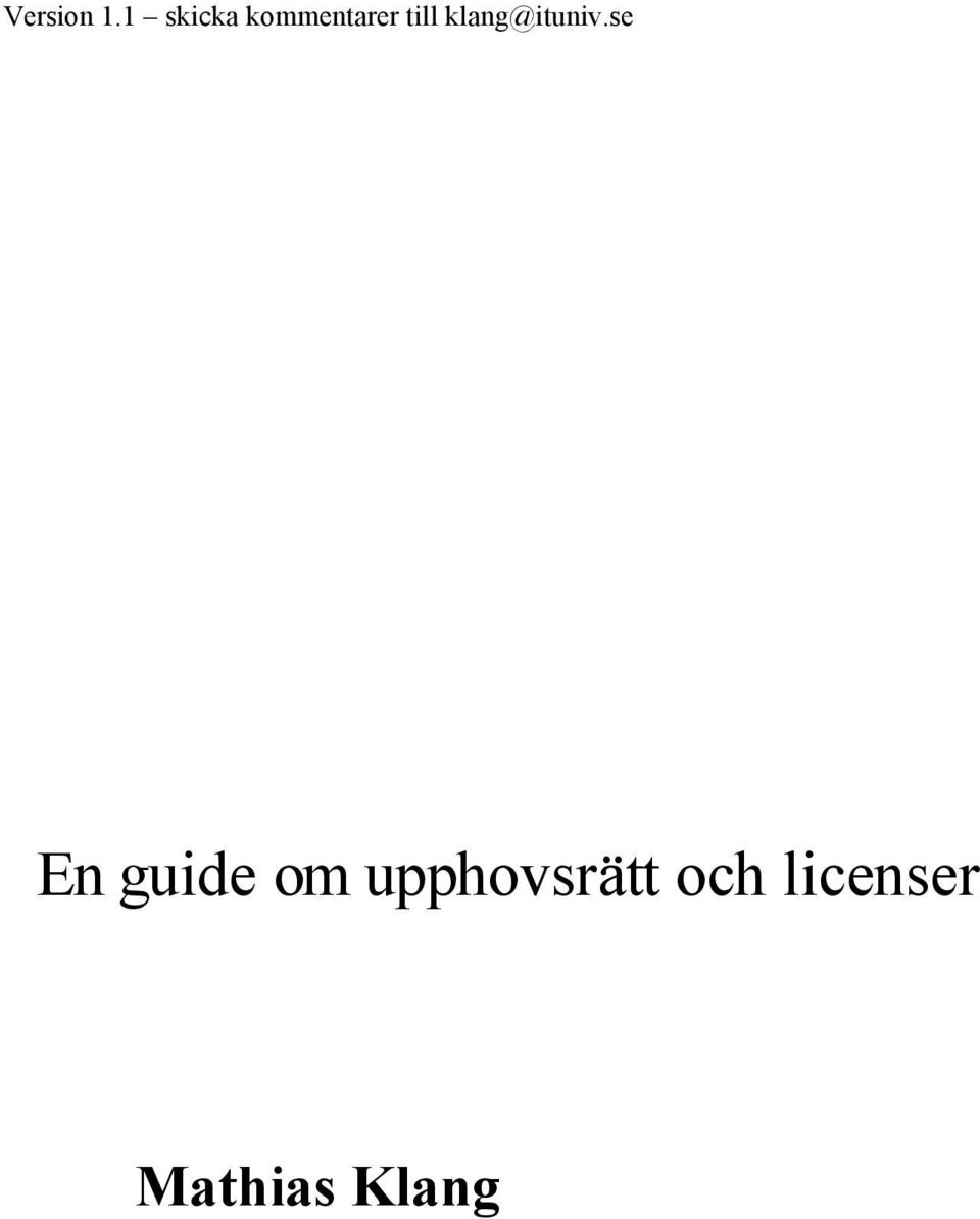 och licenser