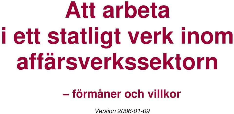 affärsverkssektorn