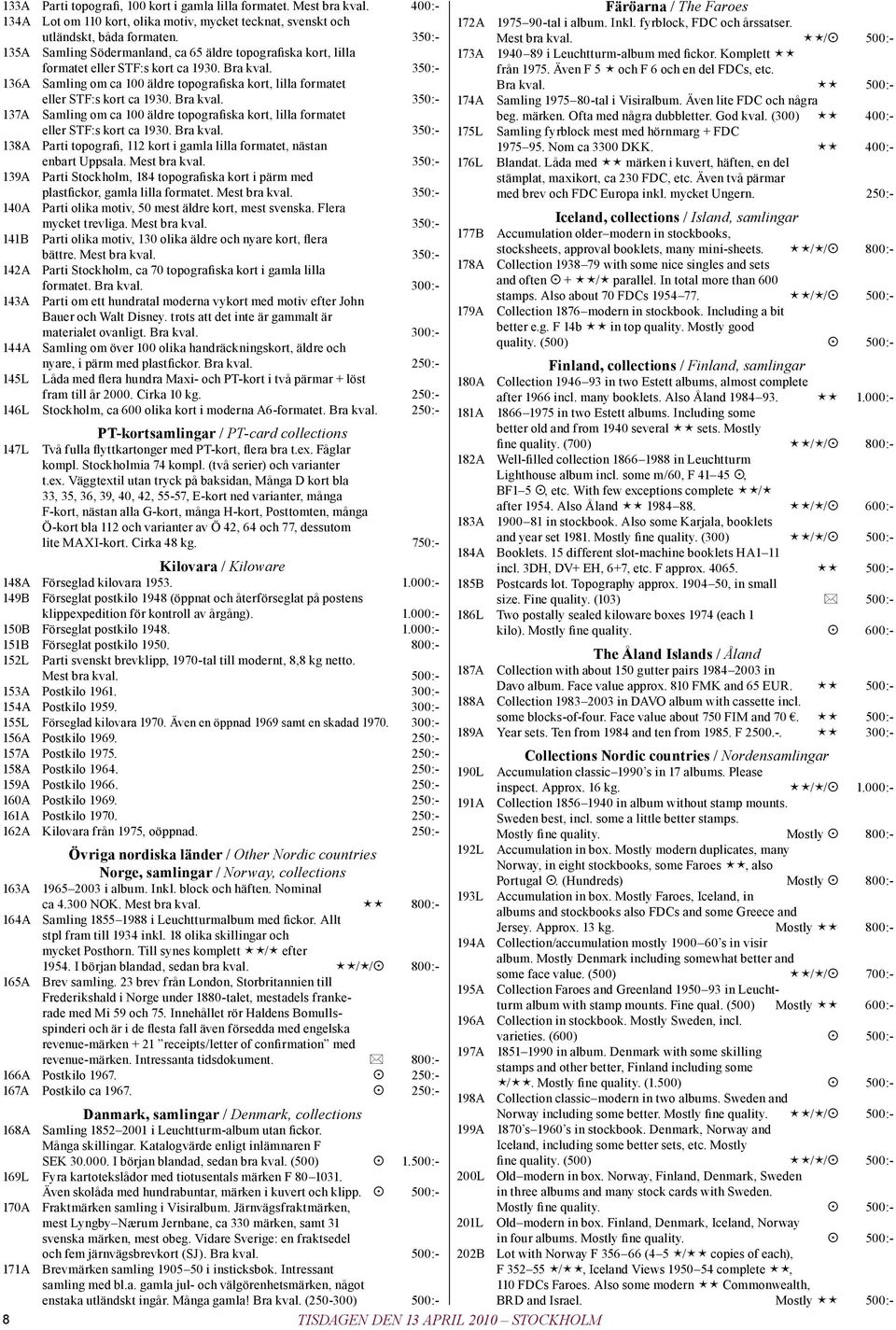 350:- 136A Samling om ca 100 äldre topografiska kort, lilla formatet eller STF:s kort ca 1930. Bra kval. 350:- 137A Samling om ca 100 äldre topografiska kort, lilla formatet eller STF:s kort ca 1930.