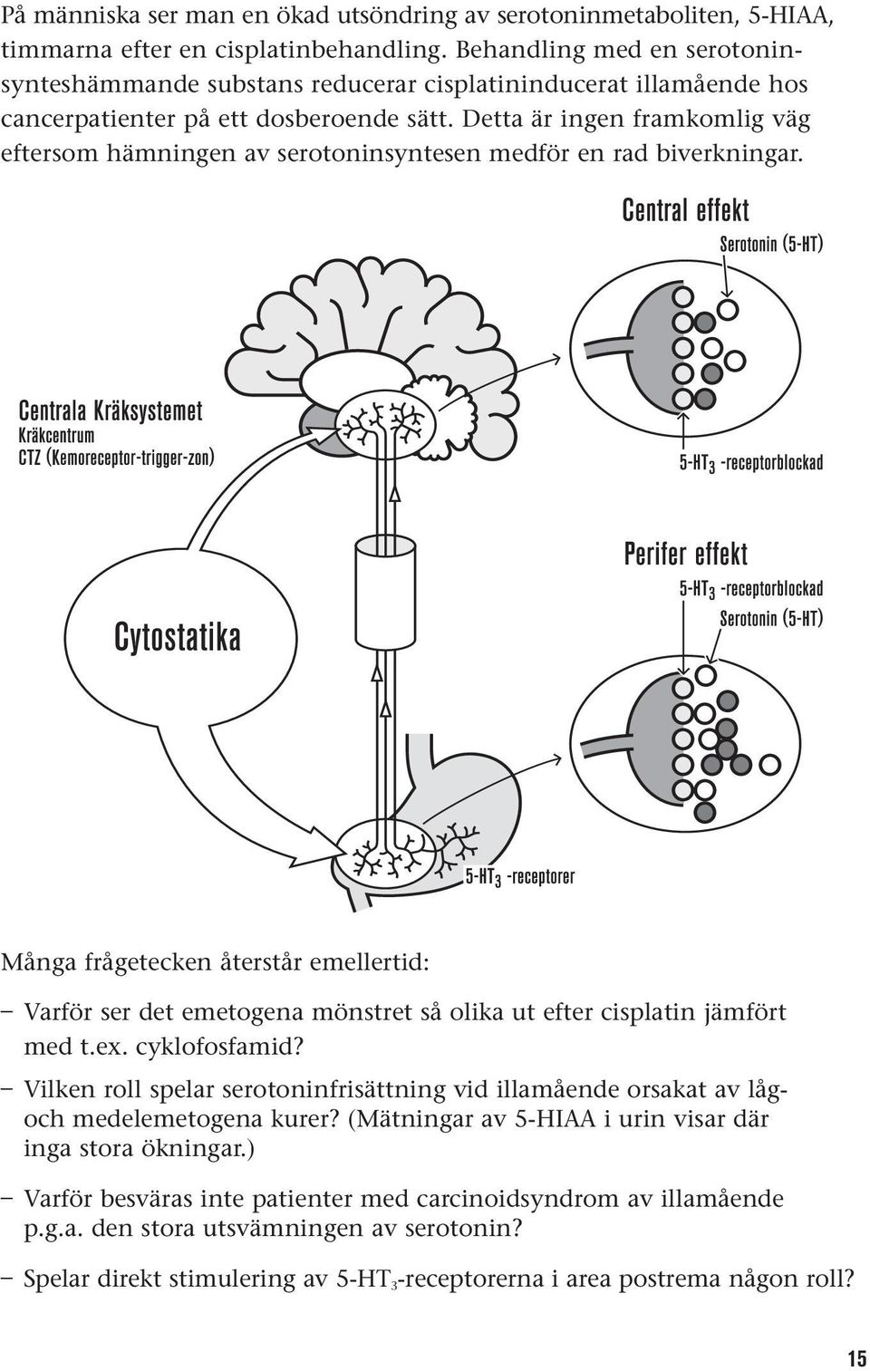 Detta är ingen framkomlig väg eftersom hämningen av serotoninsyntesen medför en rad biverkningar.