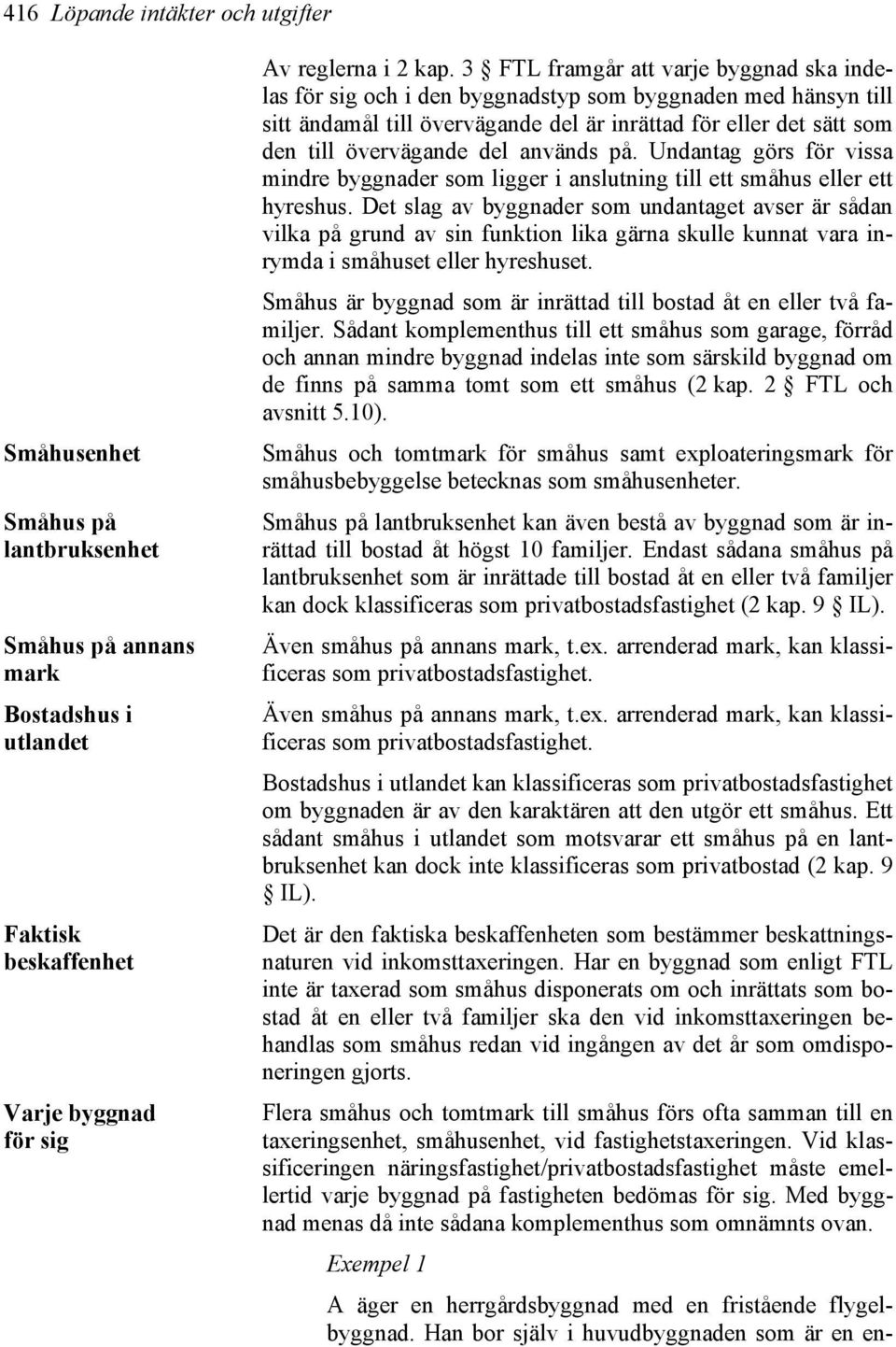 används på. Undantag görs för vissa mindre byggnader som ligger i anslutning till ett småhus eller ett hyreshus.