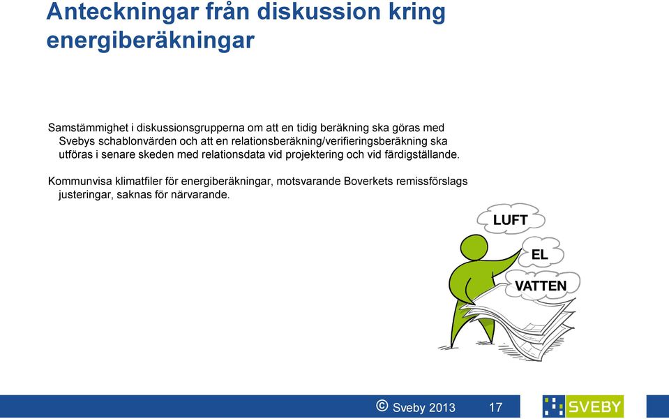 utföras i senare skeden med relationsdata vid projektering och vid färdigställande.