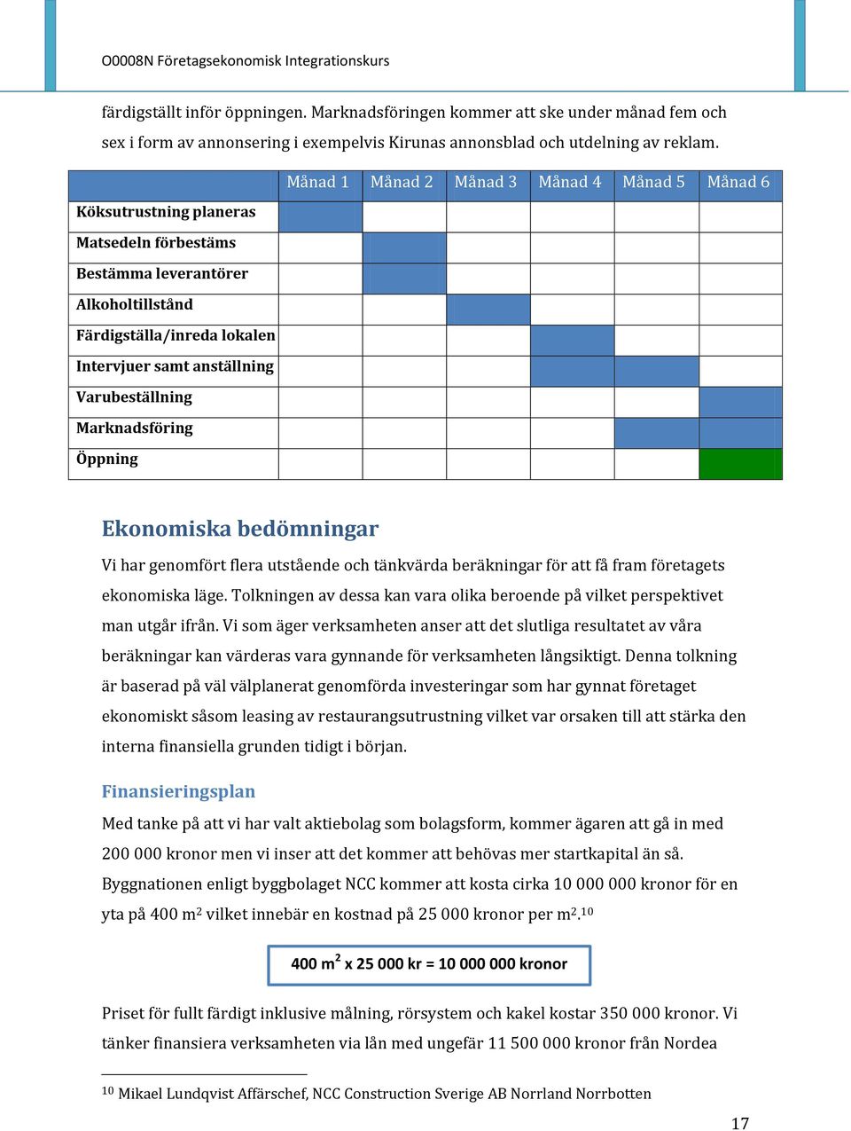 Varubeställning Marknadsföring Öppning Ekonomiska bedömningar Vi har genomfört flera utstående och tänkvärda beräkningar för att få fram företagets ekonomiska läge.