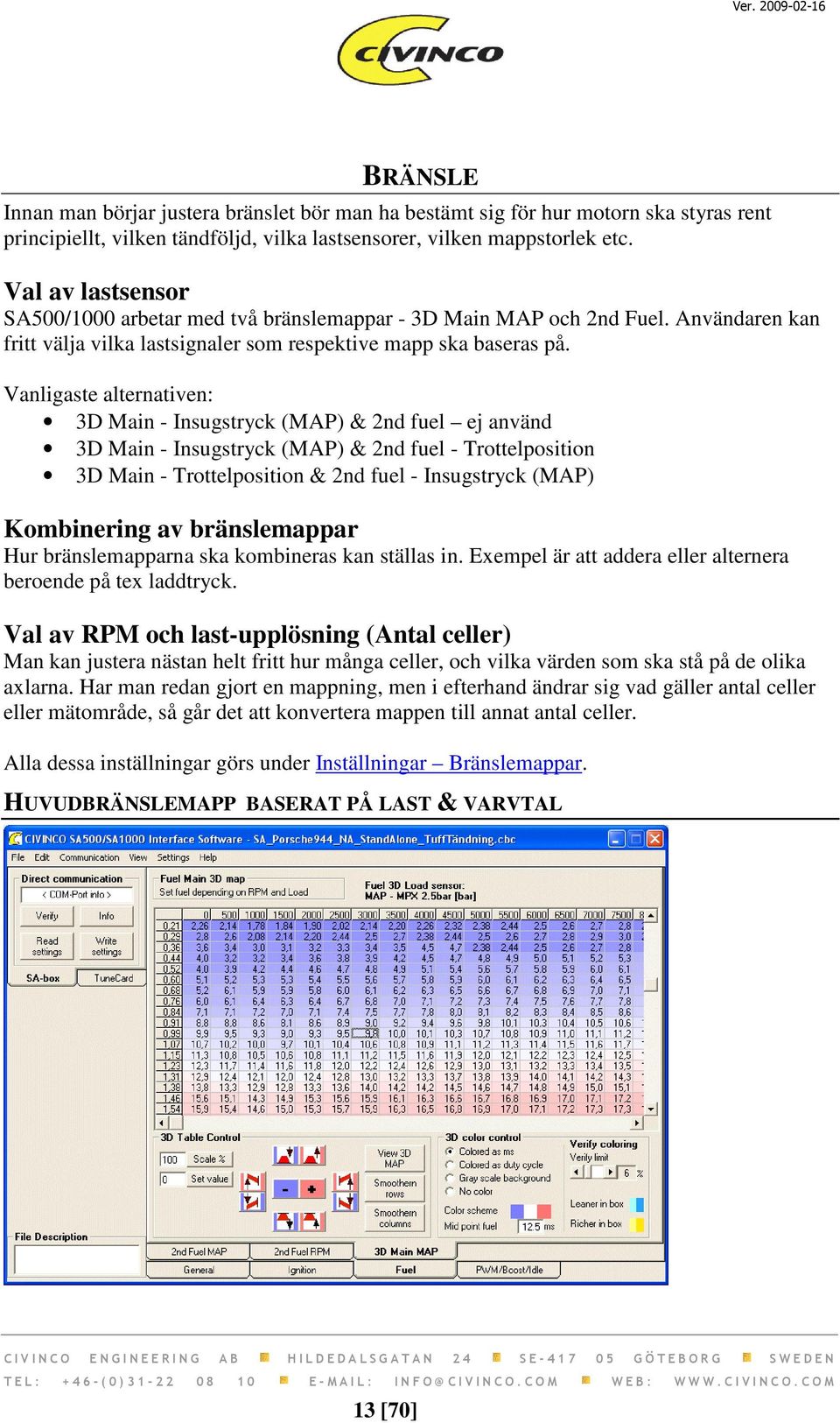 Vanligaste alternativen: 3D Main - Insugstryck (MAP) & 2nd fuel ej använd 3D Main - Insugstryck (MAP) & 2nd fuel - Trottelposition 3D Main - Trottelposition & 2nd fuel - Insugstryck (MAP) Kombinering