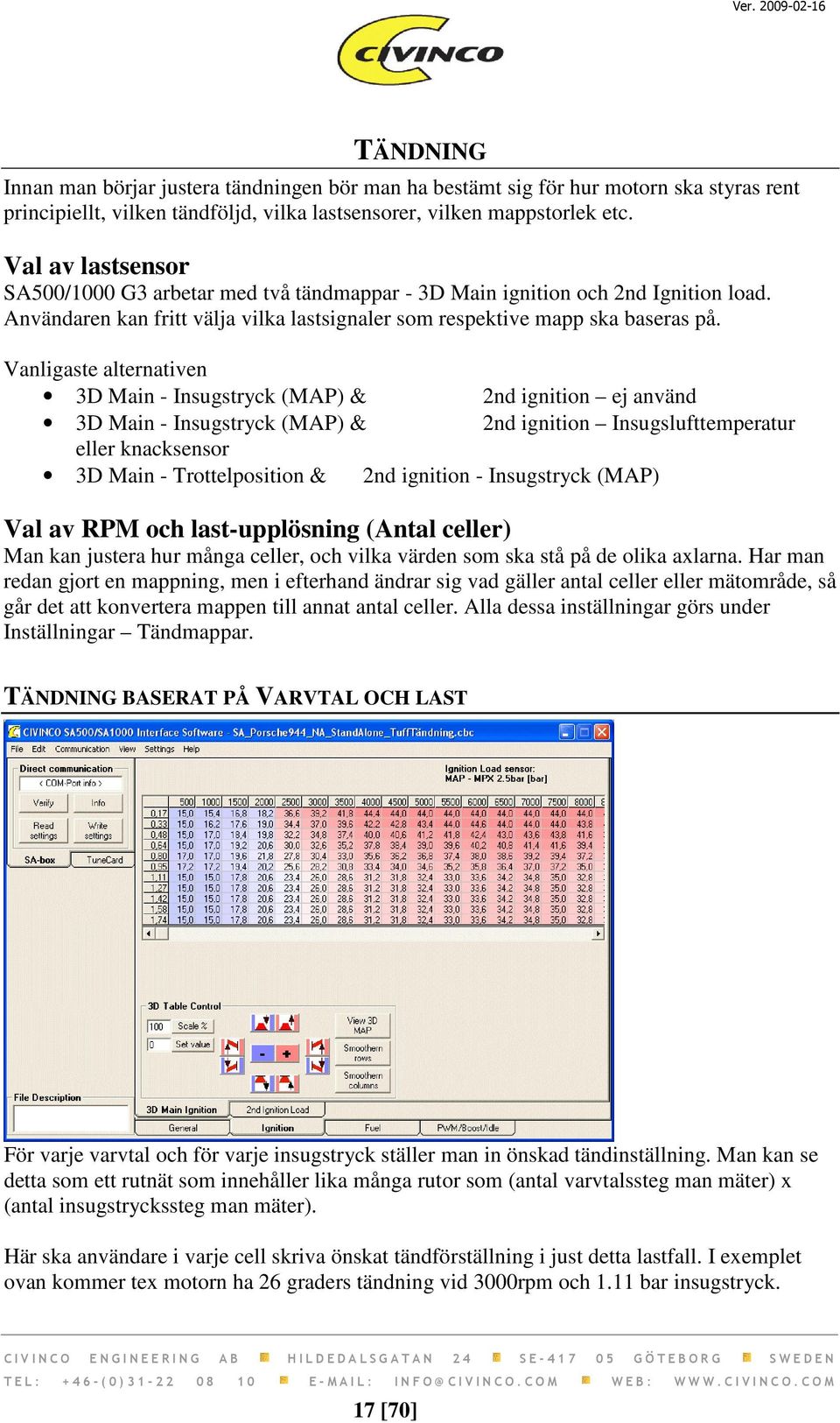 Vanligaste alternativen 3D Main - Insugstryck (MAP) & 2nd ignition ej använd 3D Main - Insugstryck (MAP) & 2nd ignition Insugslufttemperatur eller knacksensor 3D Main - Trottelposition & 2nd ignition