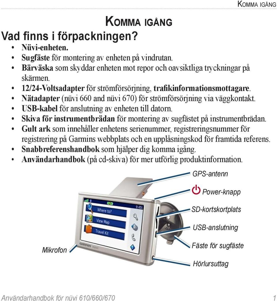 Skiva för instrumentbrädan för montering av sugfästet på instrumentbrädan.