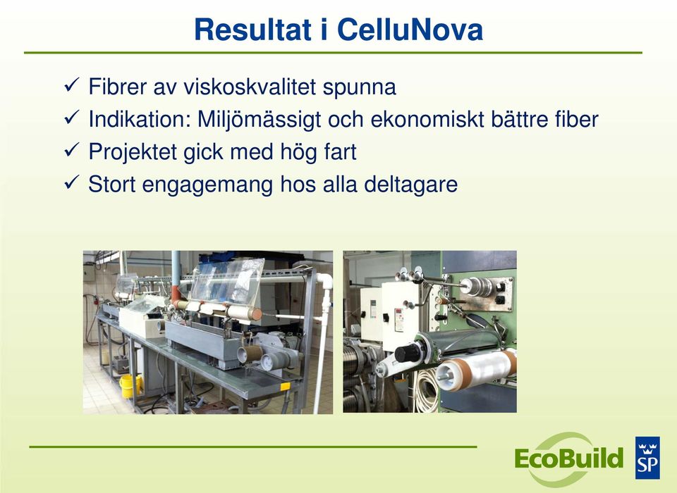 Miljömässigt och ekonomiskt bättre fiber