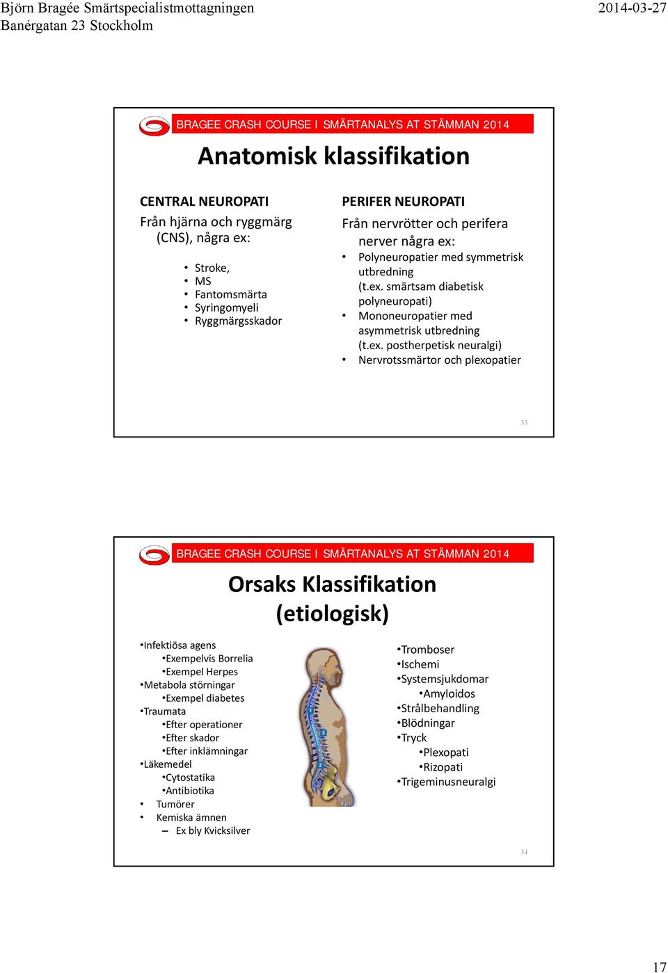 Polyneuropatier med symmetrisk utbredning (t.ex.