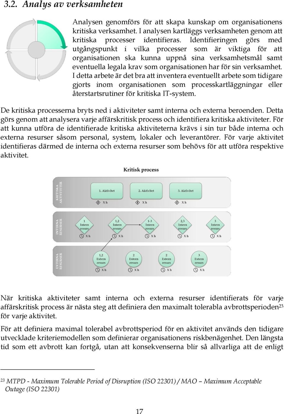 I detta arbete är det bra att inventera eventuellt arbete som tidigare gjorts inom organisationen som processkartläggningar eller återstartsrutiner för kritiska IT-system.