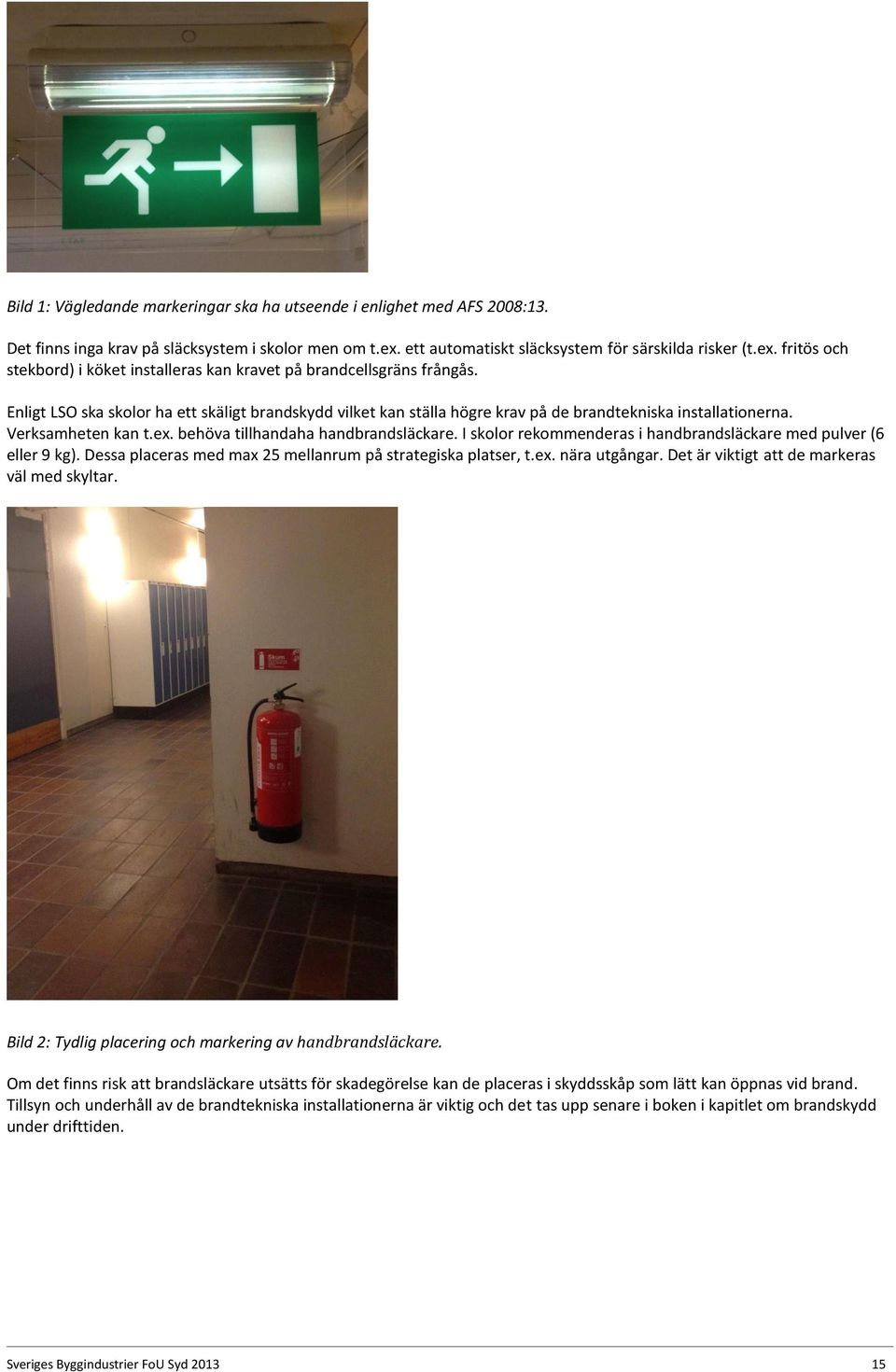 Enligt LSO ska skolor ha ett skäligt brandskydd vilket kan ställa högre krav på de brandtekniska installationerna. Verksamheten kan t.ex. behöva tillhandaha handbrandsläckare.