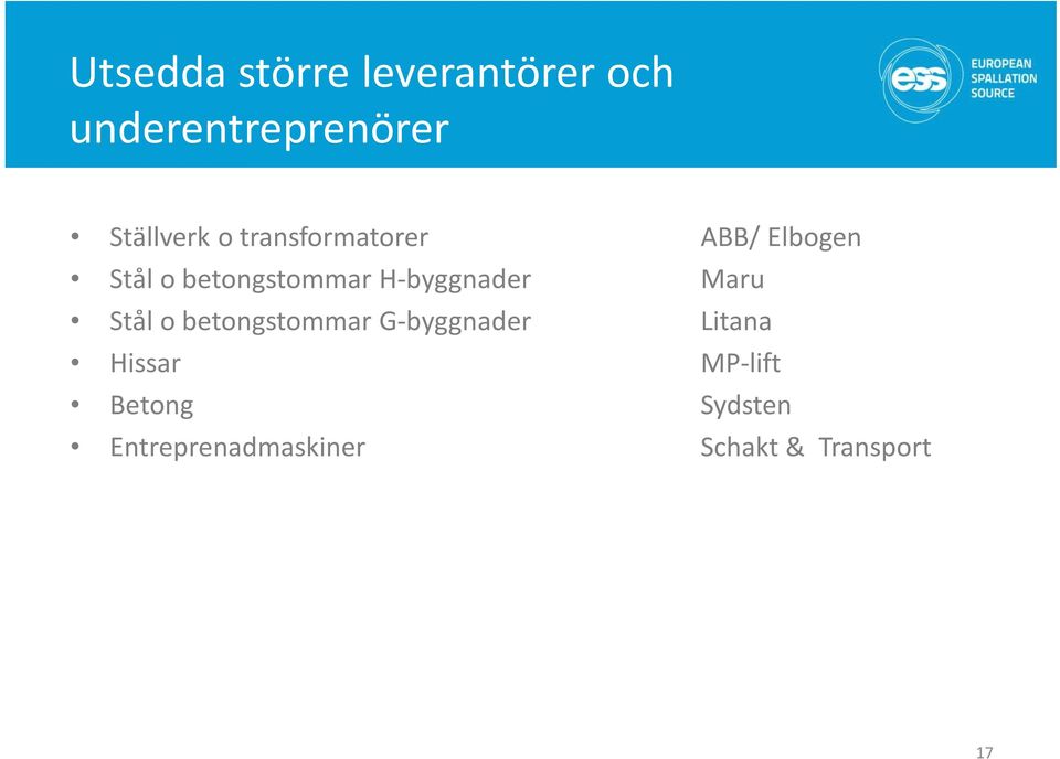 H-byggnader Maru Stål o betongstommar G-byggnader Litana