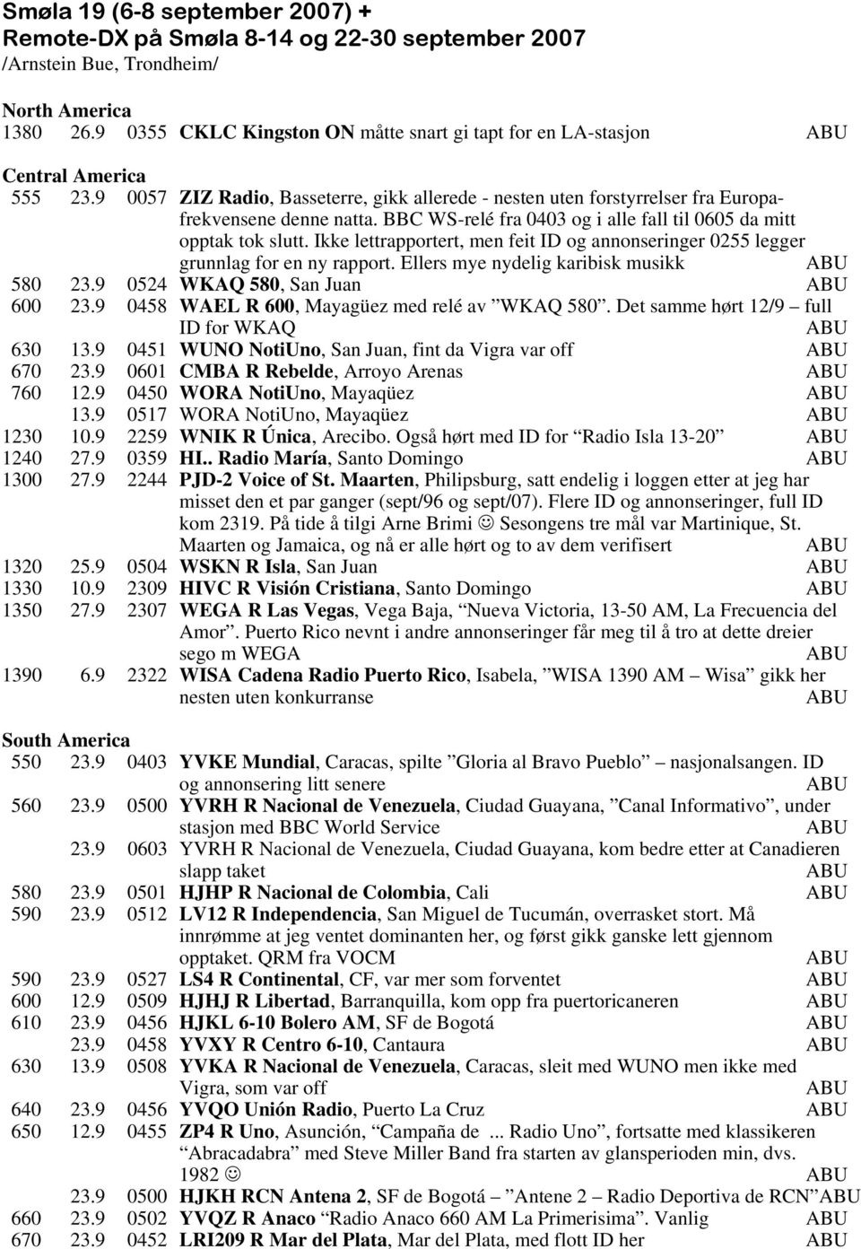 BBC WS-relé fra 0403 og i alle fall til 0605 da mitt opptak tok slutt. Ikke lettrapportert, men feit ID og annonseringer 0255 legger grunnlag for en ny rapport.