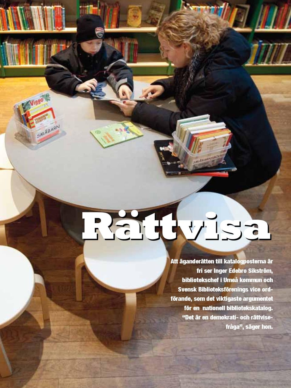 Biblioteksförenings vice ordförande, som det viktigaste argumentet