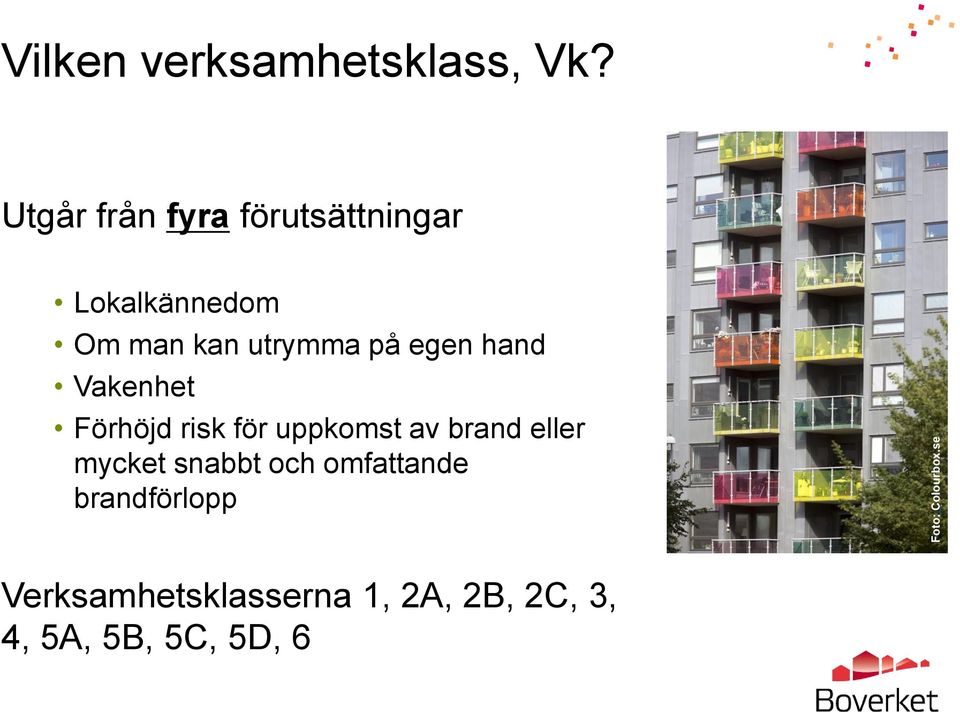 egen hand Vakenhet Förhöjd risk för uppkomst av brand eller mycket