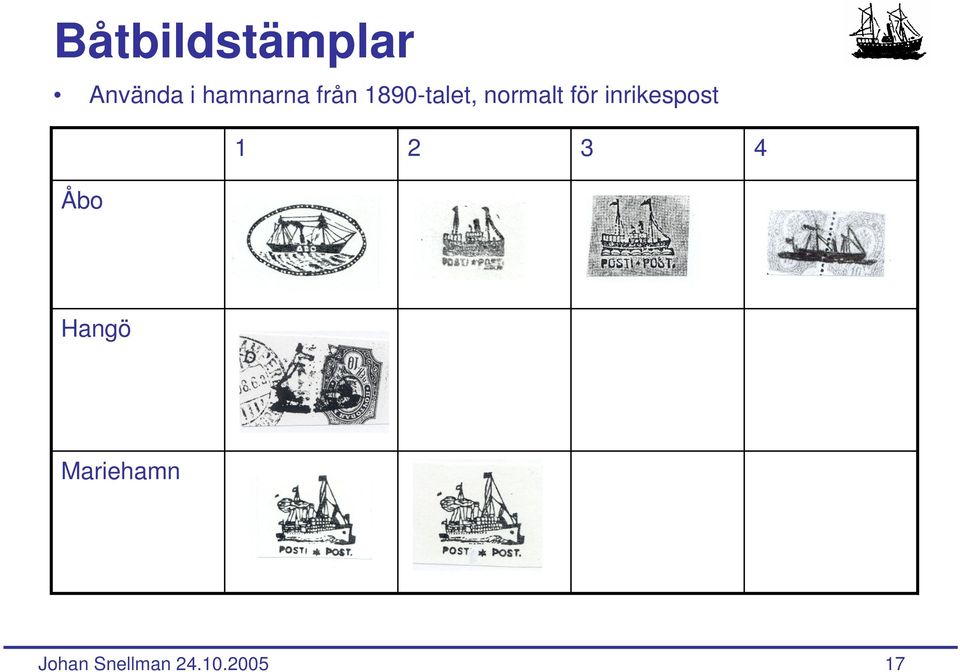 normalt för inrikespost 1