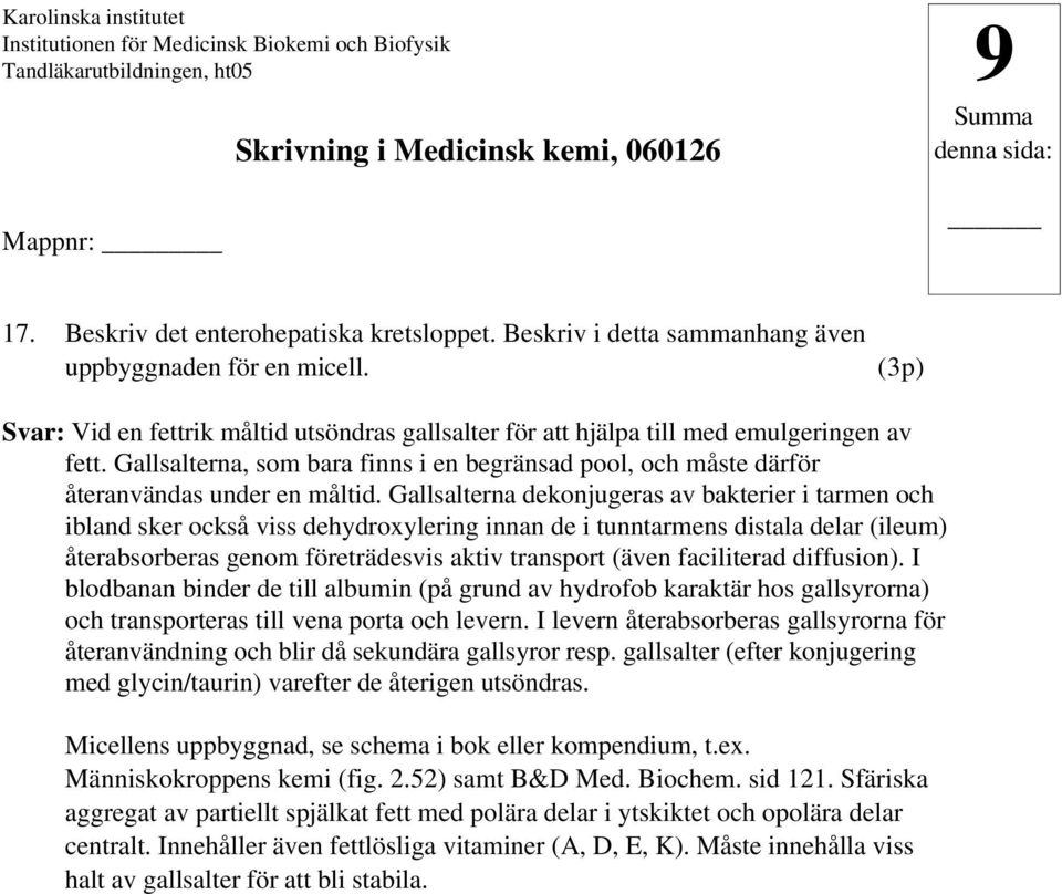 Gallsalterna dekonjugeras av bakterier i tarmen och ibland sker också viss dehydroxylering innan de i tunntarmens distala delar (ileum) återabsorberas genom företrädesvis aktiv transport (även