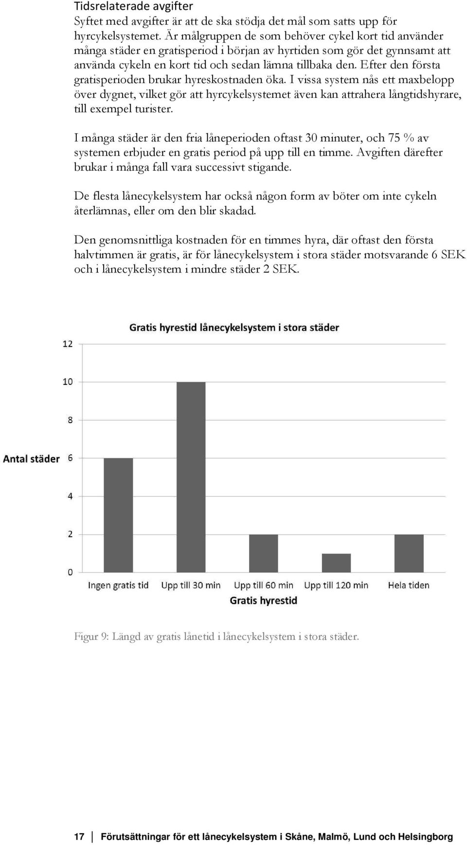 Efter den första gratisperioden brukar hyreskostnaden öka. I vissa system nås ett maxbelopp över dygnet, vilket gör att hyrcykelsystemet även kan attrahera långtidshyrare, till exempel turister.