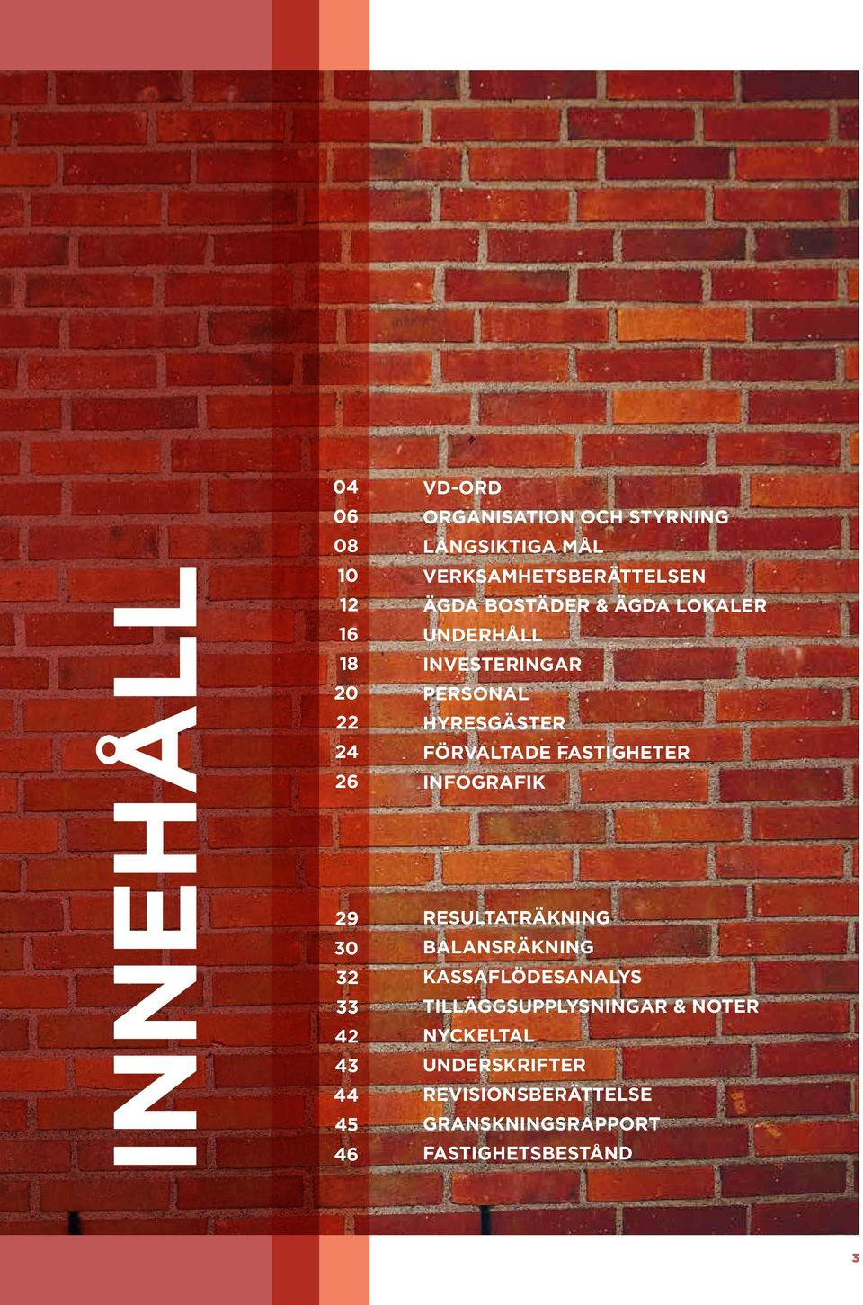 HYRESGÄSTER FÖRVALTADE FASTIGHETER INFOGRAFIK RESULTATRÄKNING BALANSRÄKNING KASSAFLÖDESANALYS