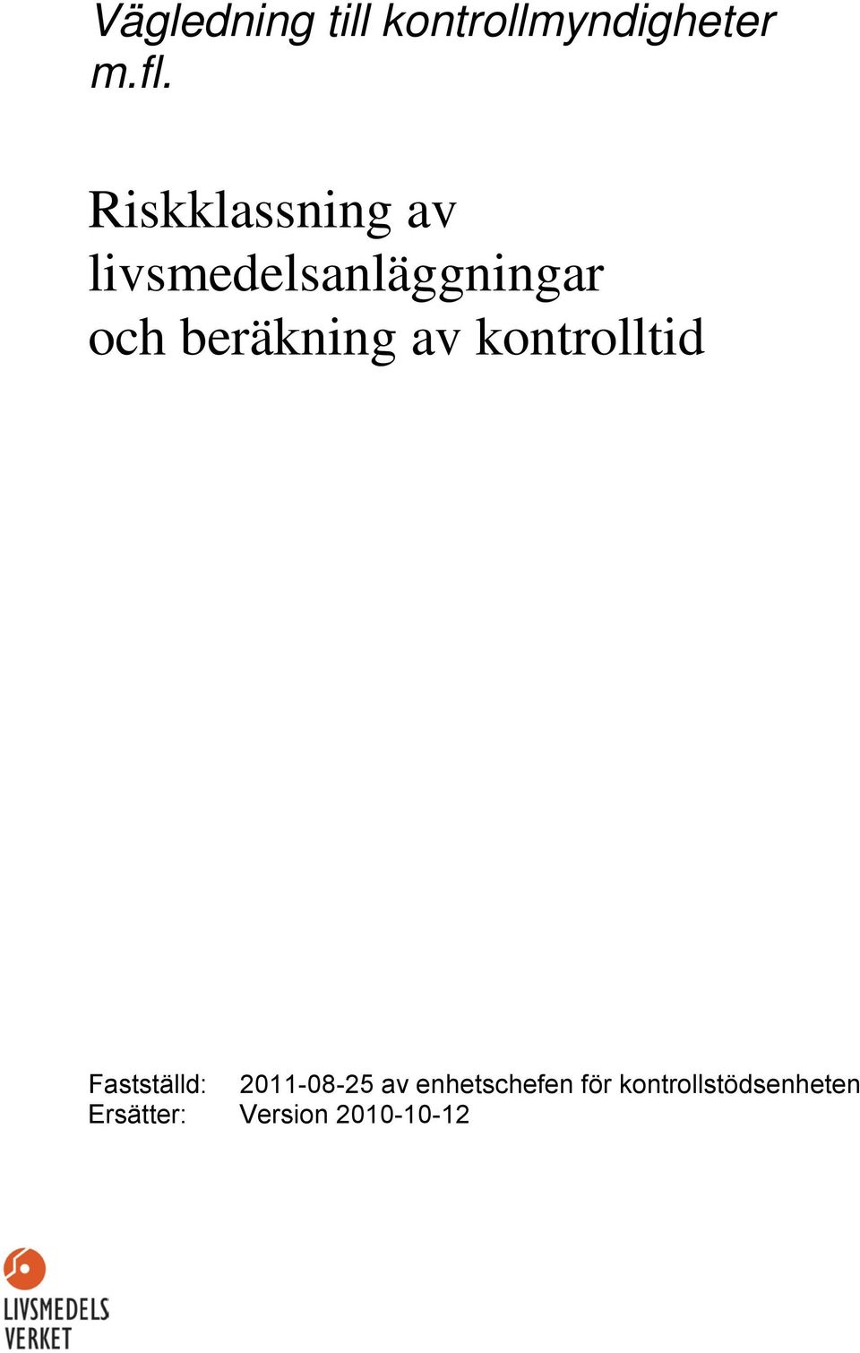 Riskklassning av