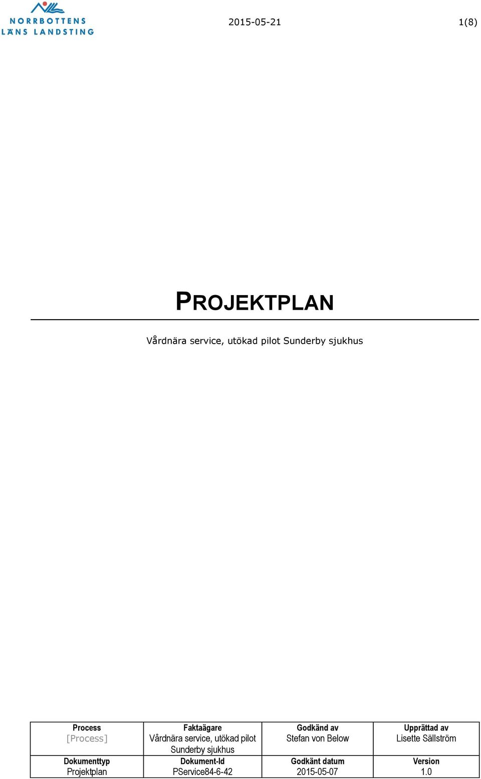 PROJEKTPLAN