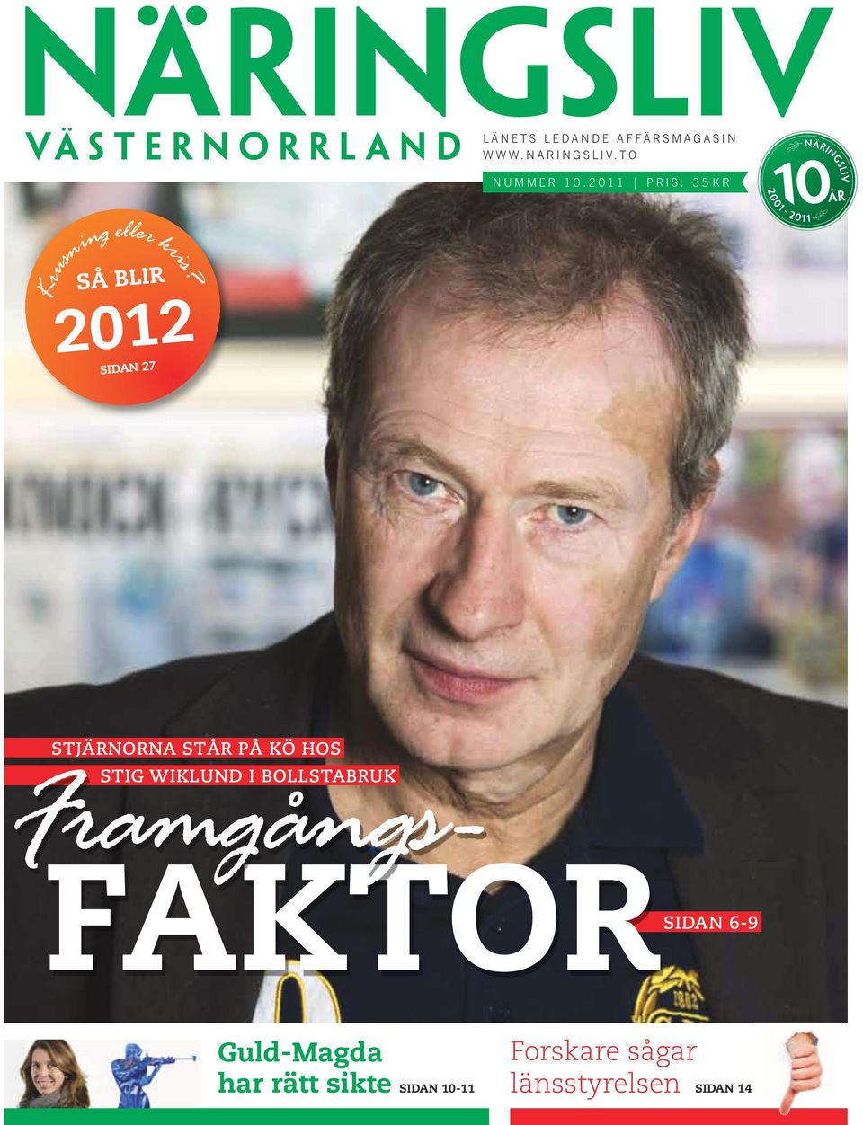 2012 Sidan 27 Stjärnorna står på kö hos Framgångs- Stig Wiklund i