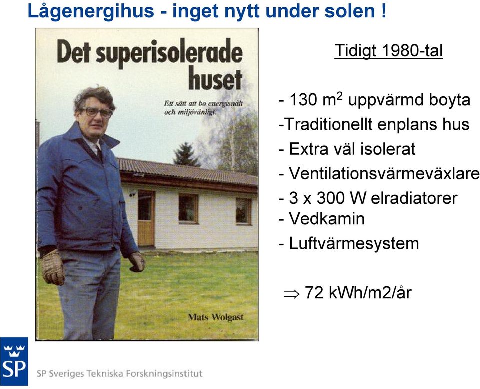 enplans hus - Extra väl isolerat -