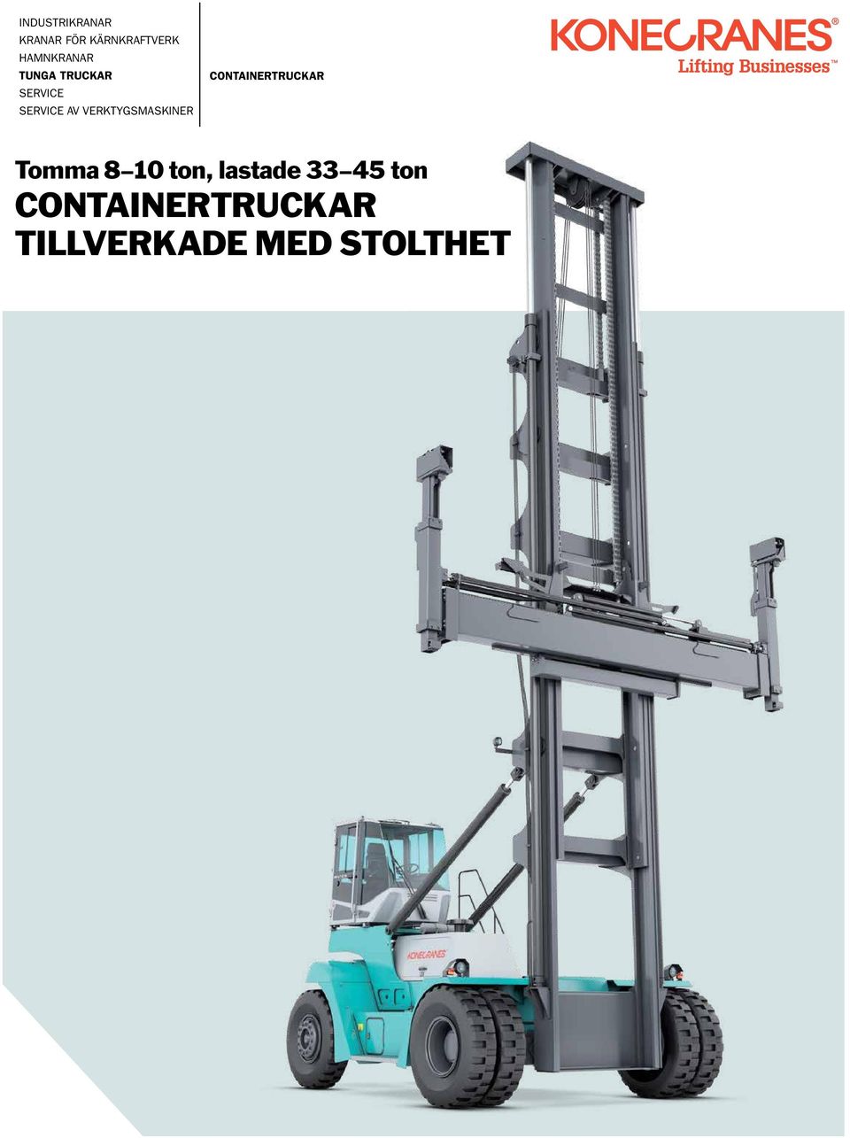 VERKTYGSMASKINER CONTAINERTRUCKAR Tomma 8 10