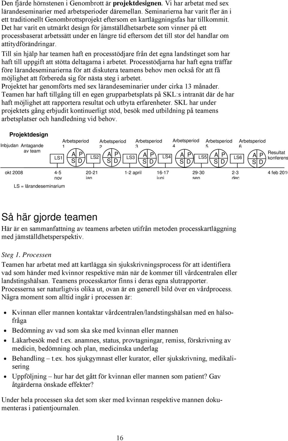 Det har varit en utmärkt design för jämställdhetsarbete som vinner på ett processbaserat arbetssätt under en längre tid eftersom det till stor del handlar om attitydförändringar.