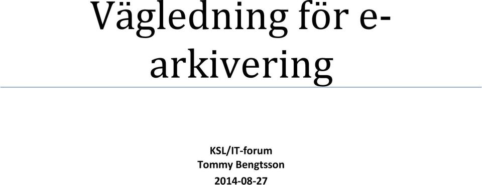 KSL/IT forum