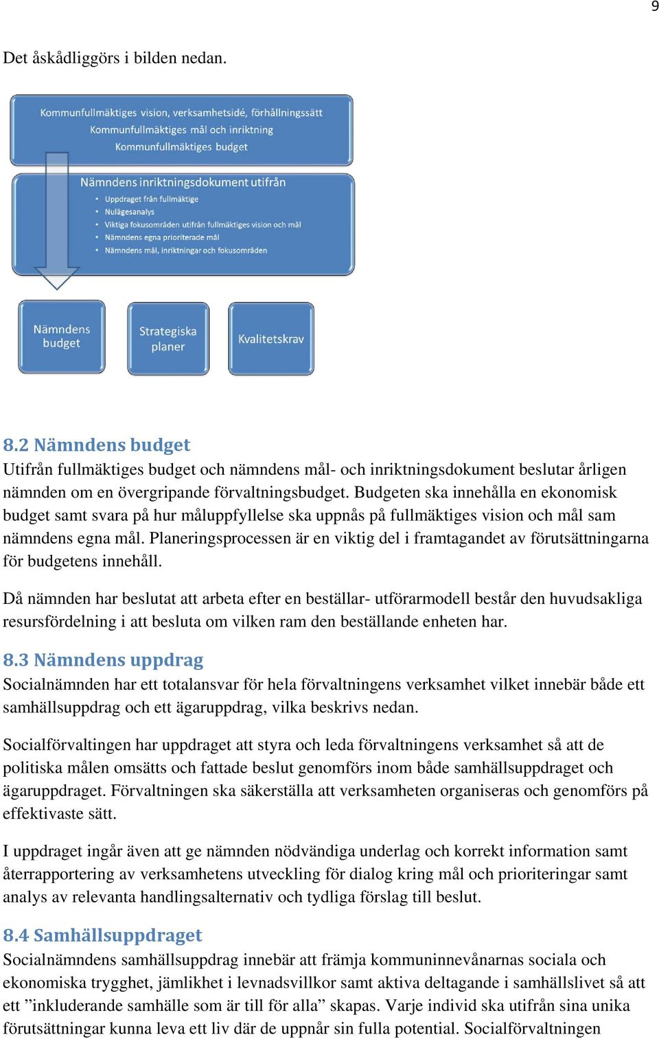 Planeringsprocessen är en viktig del i framtagandet av förutsättningarna för budgetens innehåll.