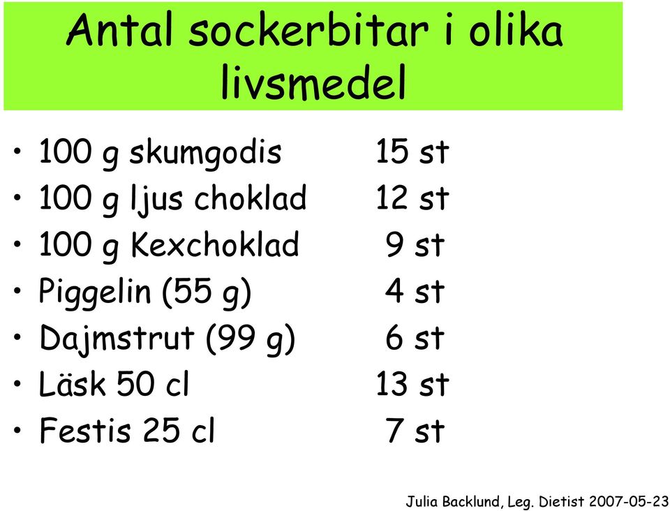 Piggelin (55 g) Dajmstrut (99 g) Läsk 50 cl