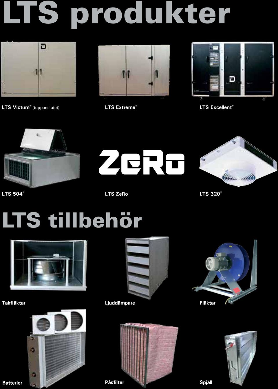 ZeRo LTS 320 LTS tillbehör Takfläktar