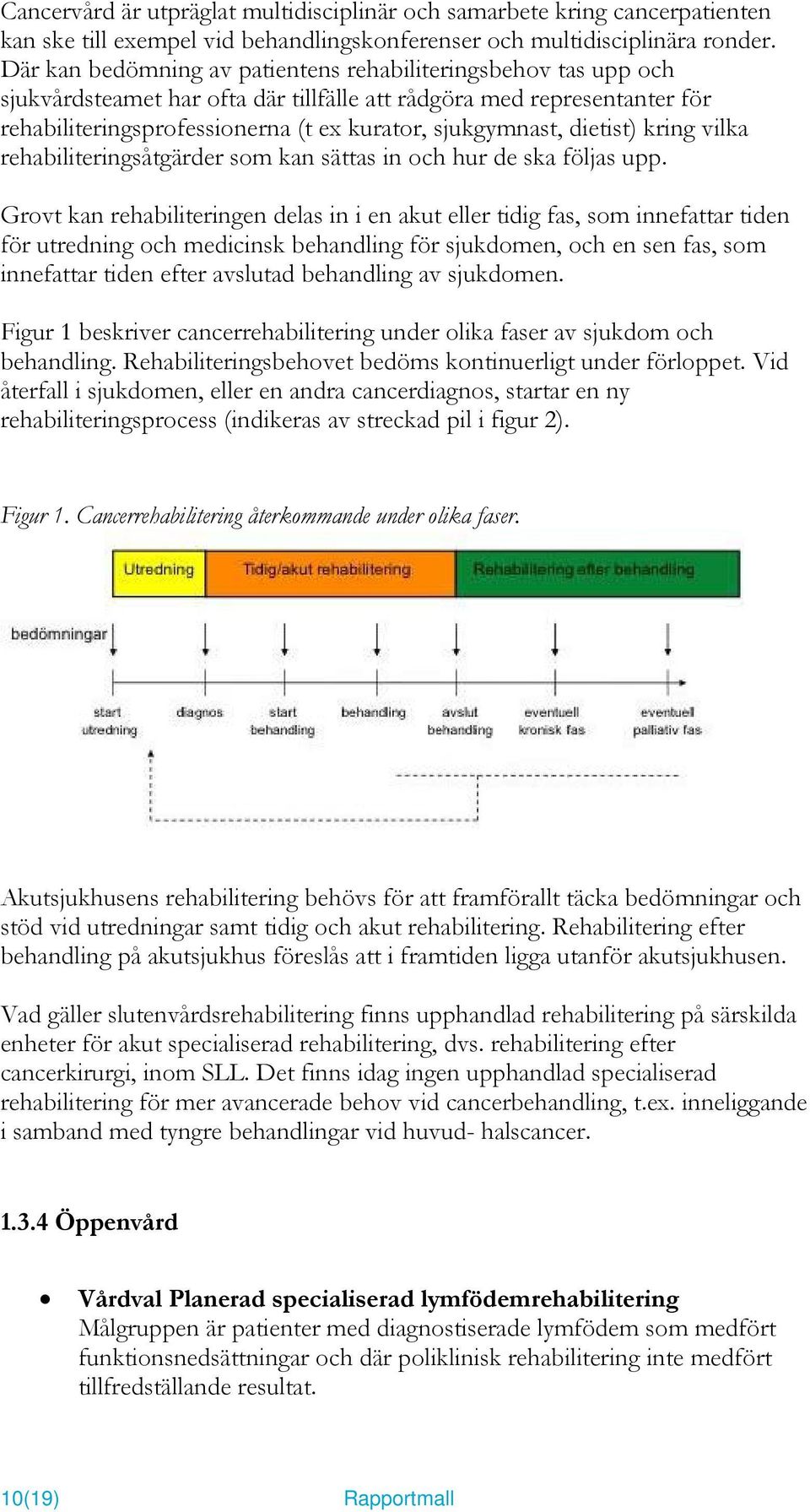 dietist) kring vilka rehabiliteringsåtgärder som kan sättas in och hur de ska följas upp.