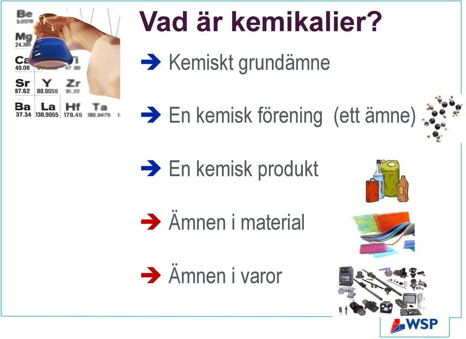 förening (ett ämne) è En kemisk